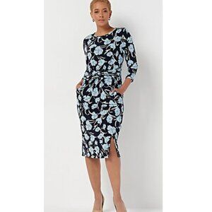 Jason Wu twist front city knit floral dress Size 2x